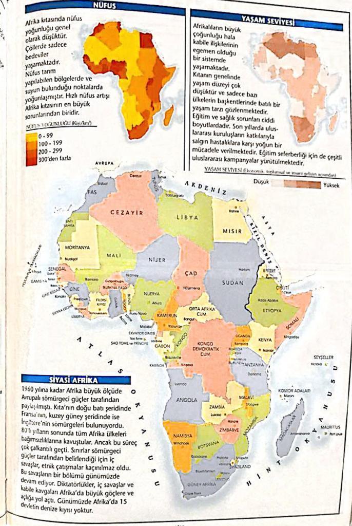 Afrika kıtası haritası